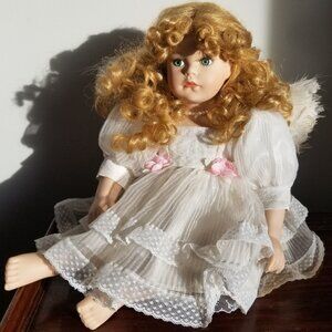 "Baby's Dream" Porcelain Angel Doll